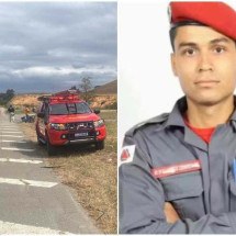 Bombeiro morre em acidente de moto em MG; ele ia com a noiva visitar a mãe - Corpo de Bombeiros/Redes sociais