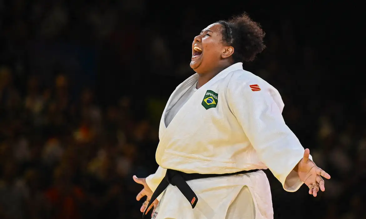 Judoca Beatriz Souza conquista o primeiro ouro brasileiro em Paris -  (crédito: EBC)