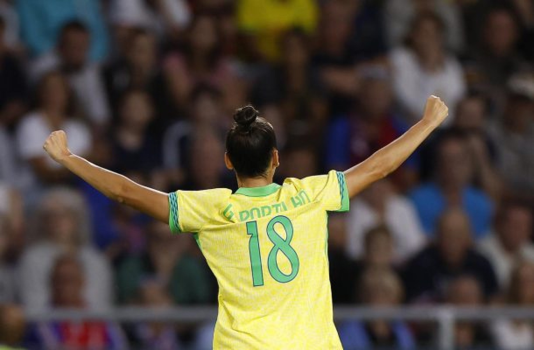 Gabi Portilho celebra classificação do Brasil e cita ‘revanche’ contra a Espanha