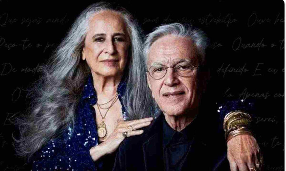 Maria Bethânia e Caetano Veloso apresentarão o show concebido para grandes arenas no Mineirão, nos dias 7 e 8 de setembro
 -  (crédito: fernando young/divulgação)