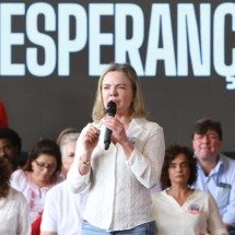 Gleisi compara Zema com delator da Inconfidência Mineira - Edésio Ferreira/DM/D.A Press