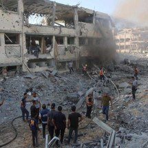 Israel bombardeia escolas em Gaza e deixa 30 mortos - OMAR AL-QATTAA/AFP