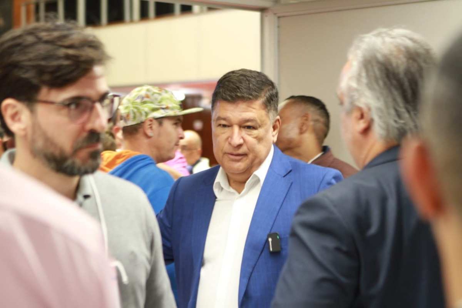 Senador licenciado Carlos Viana participa de evento do Podemos que irá oficializar sua candidatura à prefeitura de Belo Horizonte -  (crédito: Edésio Ferreira/EM/D.A Press)