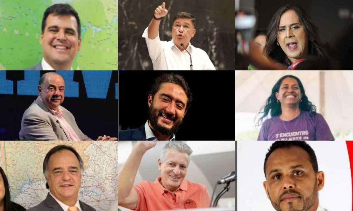 Candidatos à Prefeitura de Belo Horizonte -  (crédito: Reprodução Redes Sociais/EM/D.A Press)