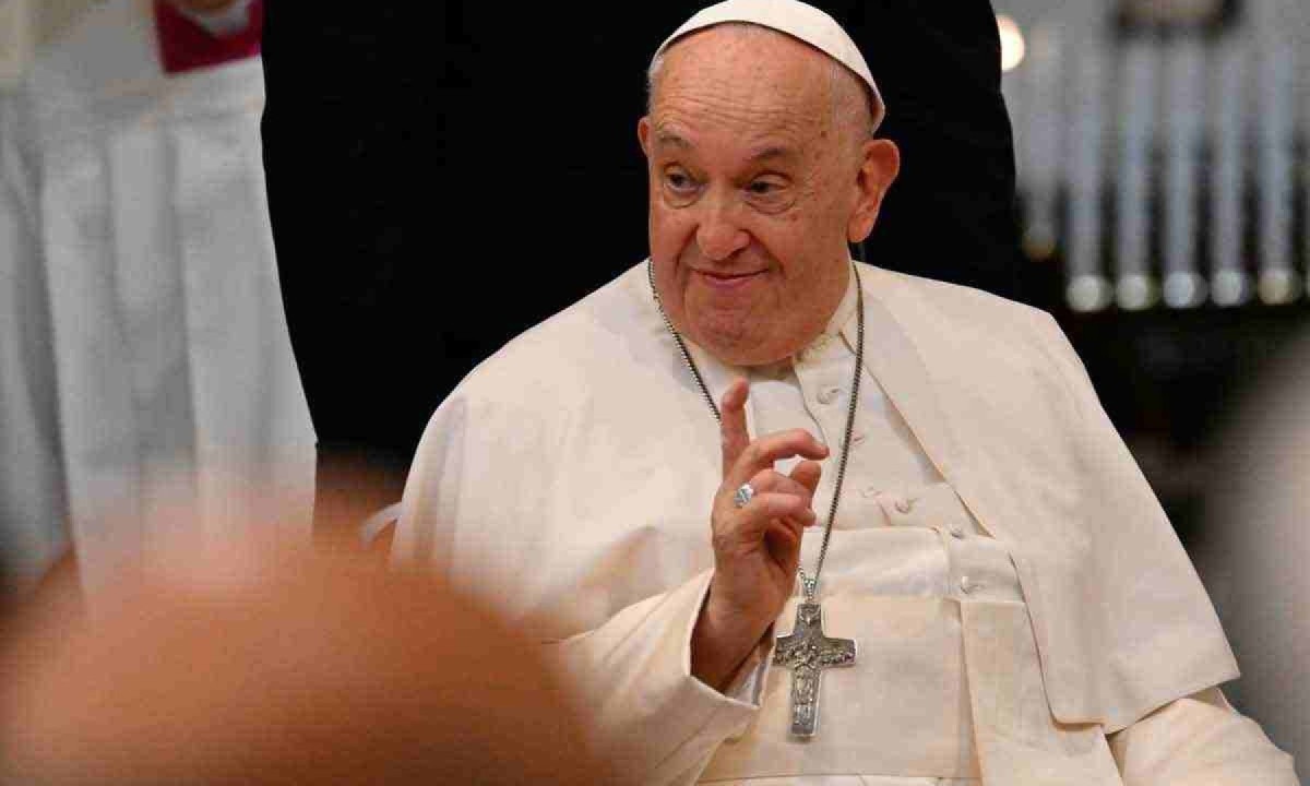 Papa Francisco afirma que obras trágicas são "expressão de nossos dramas" -  (crédito: Alberto Pizzoli/AFP)