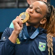 Ouro! Veja imagens da apresentação de Rebeca Andrade no solo em Paris - Leandro Couri/EM/DA Press