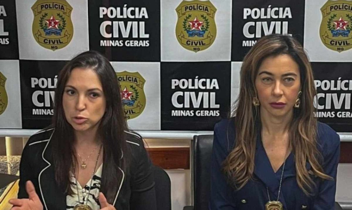 Delegada Danúbia Quadros, chefe da Divisão Especializada em Atendimento à Mulher e à Pessoa com Deficiência e Vítimas de Intolerância (Demid) (à direita na foto) -  (crédito: PCMG)