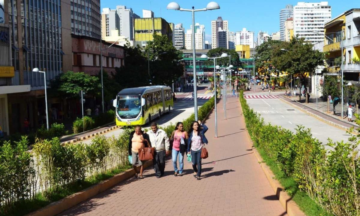 Centro de BH e o Move da Av. Antônio Carlos -  (crédito: Luísa Zottis/EMBARQ Brasil)