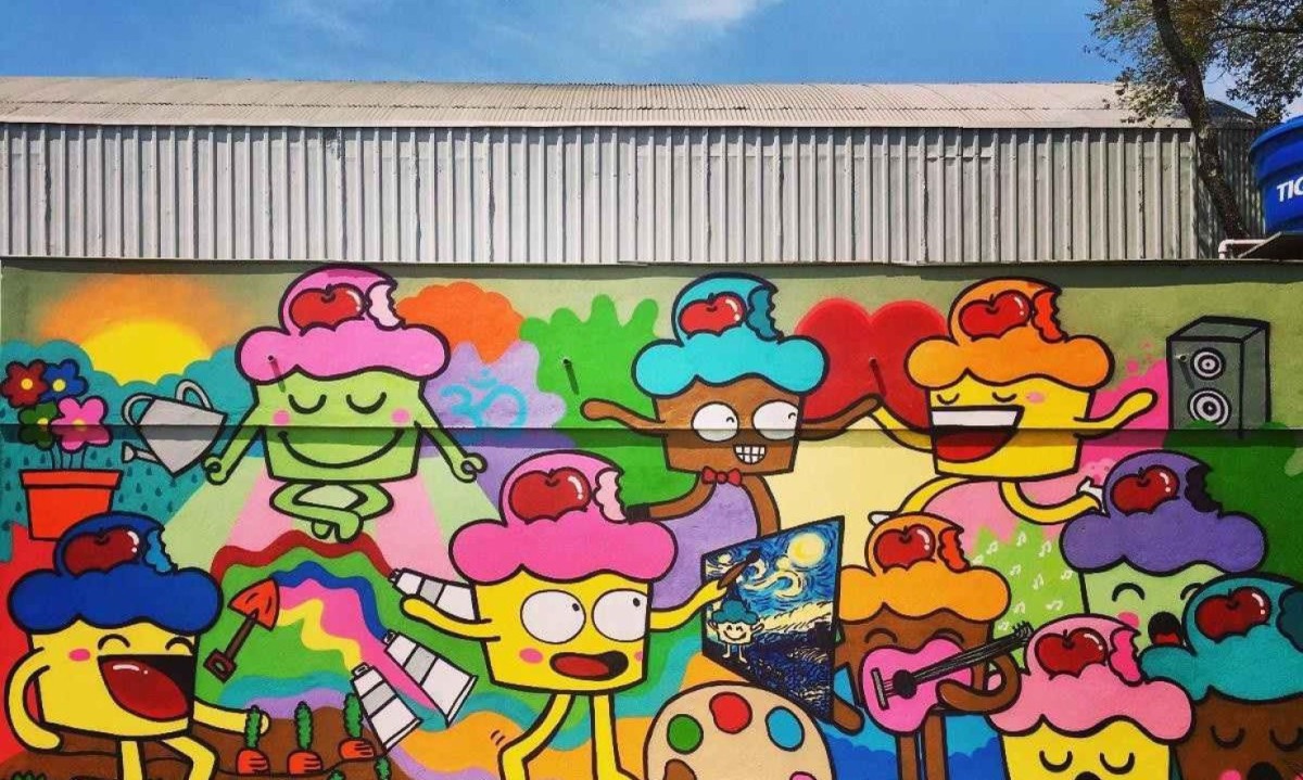 Museu Mineiro recebe celebração dos 15 anos do Bolinho, um dos personagens mais icônicos da arte urbana de BH -  (crédito: Raquel Bolinho/Divulgação)