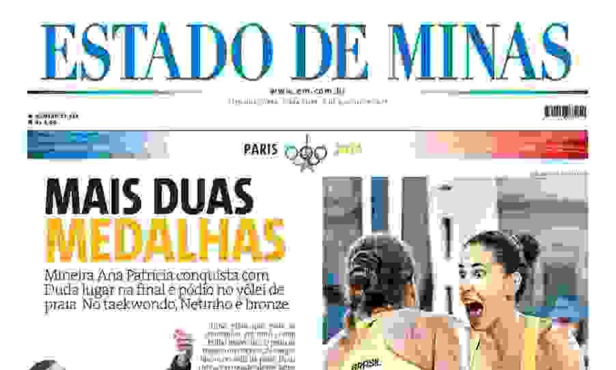  ESTADO DE MINAS -  (crédito: CAPA DO ESTADO DE MINAS)