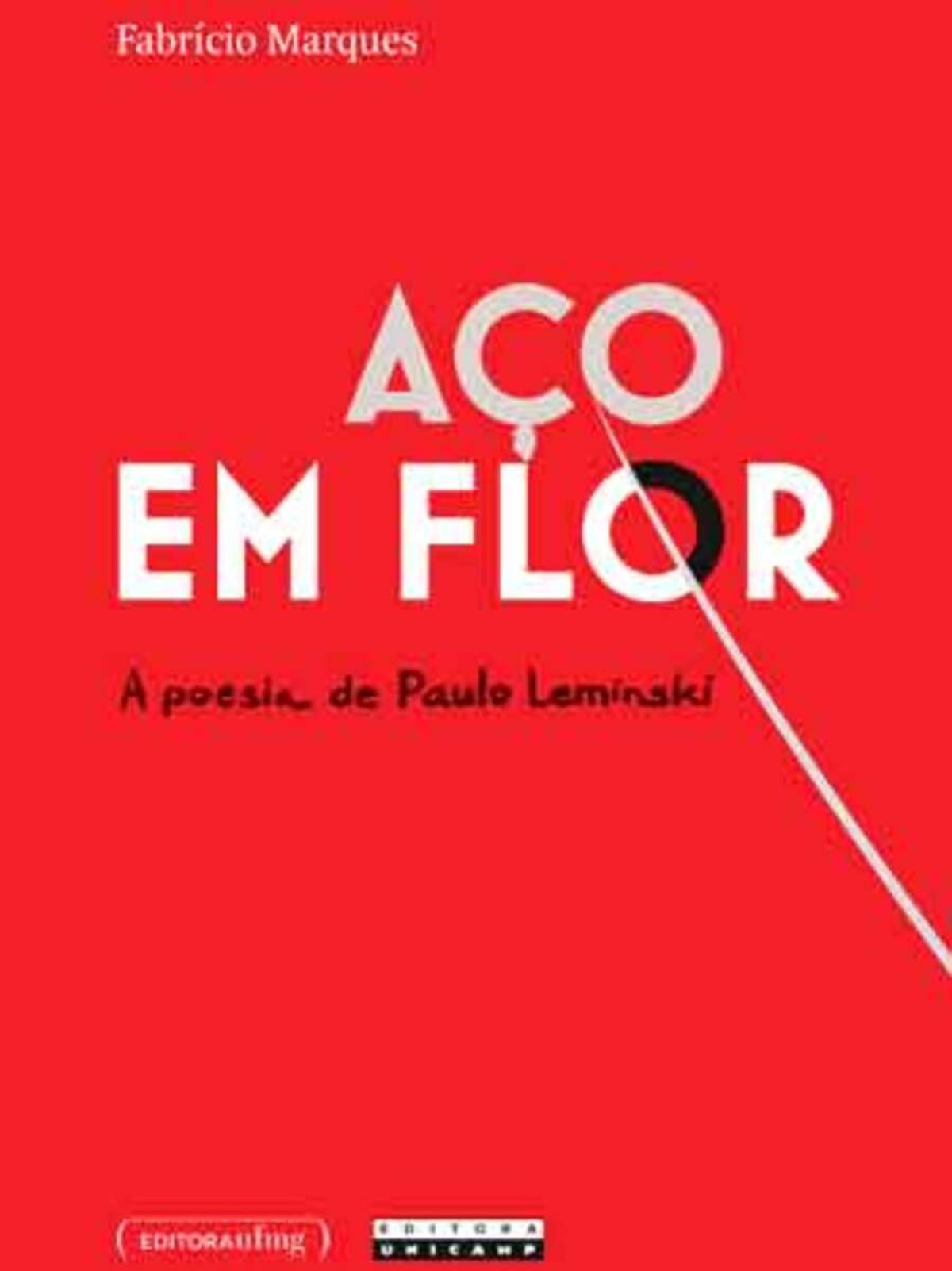 Capa do livro "Aço em flor: a poesia de Paulo Leminski"