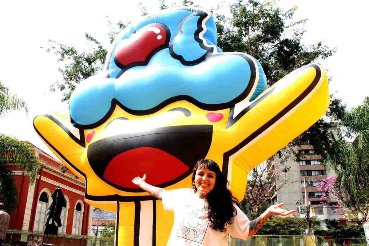 Festa de 15 anos do grafite Bolinho, em BH -  (crédito: Jair Amaral/EM/D.A. Press)