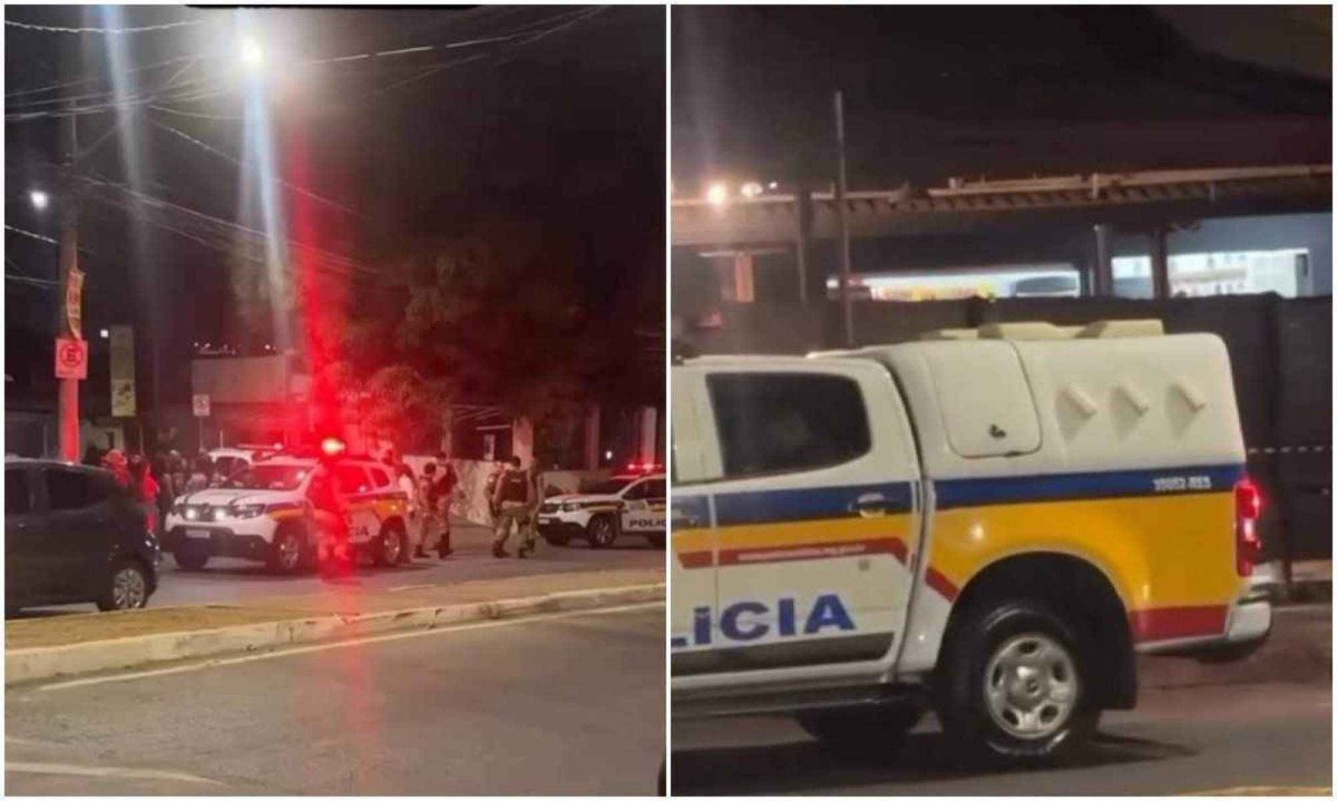 Suspeito teria pegado uma arma dentro do carro estacionado nas proximidades e invadido o bar  -  (crédito: Redes sociais/Reprodução)