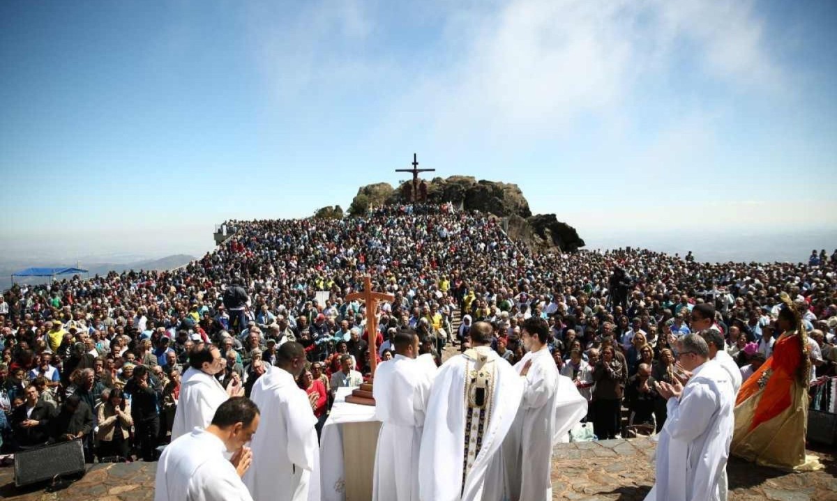 Caravanas de jovens da Região Metropolitana de BH chegarão à Serra da Piedade, em Caeté -  (crédito: Marcos Figueiredo / Arquidiocese BH / Divulgação)