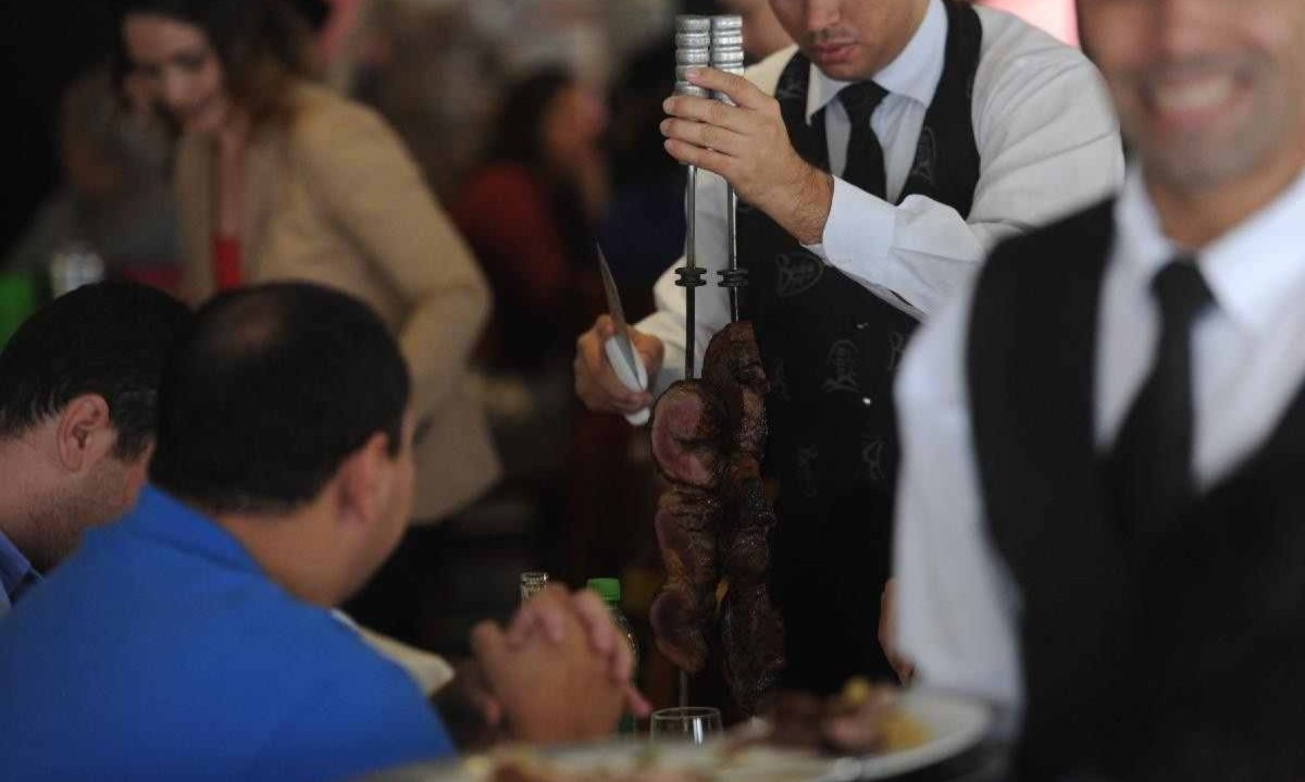 Raja Steak House é uma das mais tradicionais churrascaria da capital  -  (crédito: Leandro Couri/EM/D.A Press)