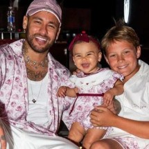 Neymar, Mavie e Davi Lucca -  (crédito: Foto: Reprodução / Instagram)