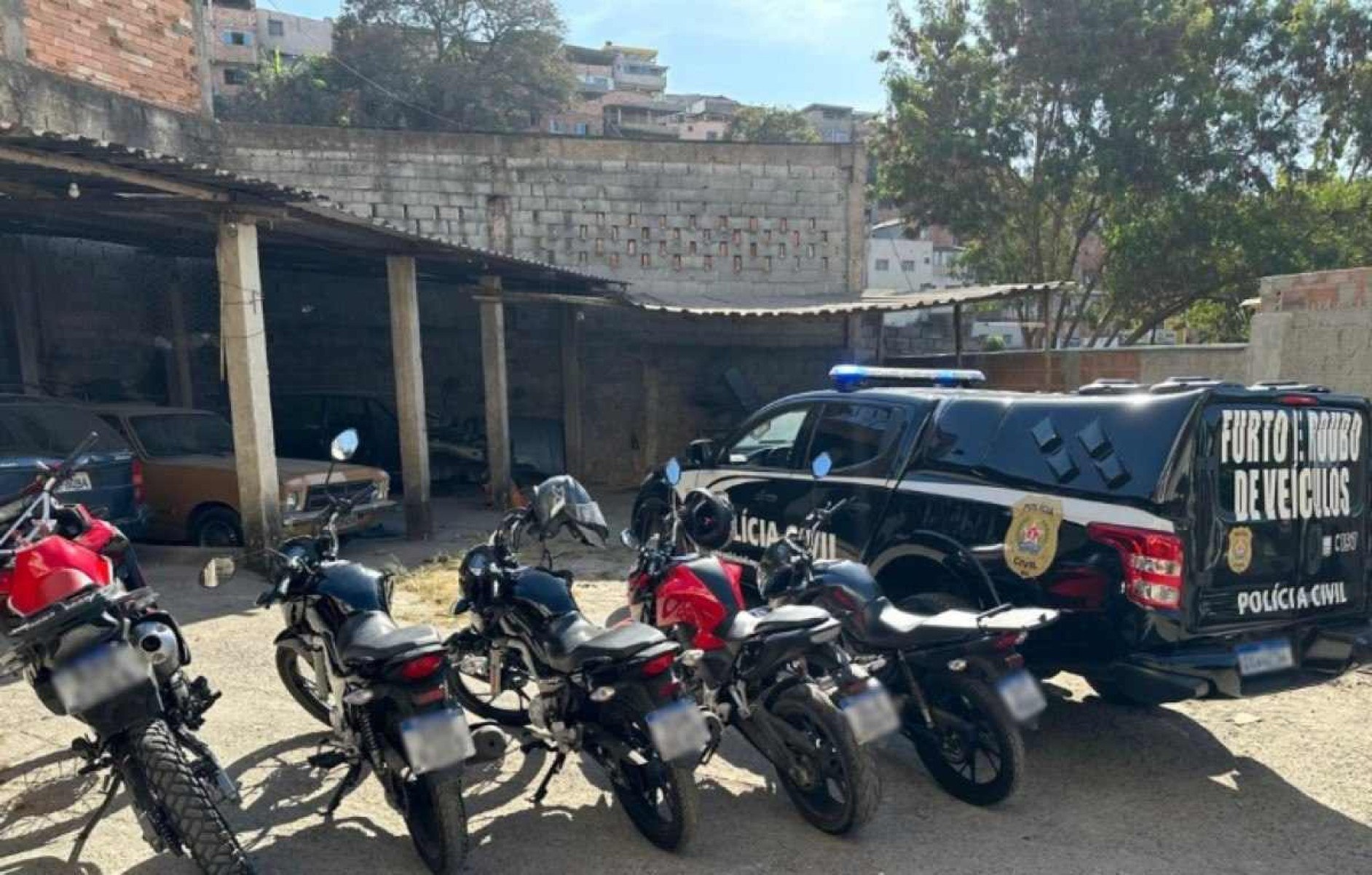 Polícia Civil desmatela esquema de roubo e desmanche de motos em BH