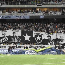 Torcida do Botafogo vem se destacando por bonitas festas na arquibancada do Niltão -  (crédito: Foto: Vitor Silva/Botafogo)