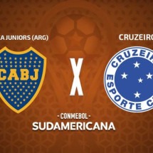 Boca Juniors e Cruzeiro duelam pela Sul-Americana  -  (crédito: Arte: Jogada10)