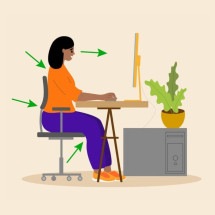 Aplicar  ergonomia no ambiente de trabalho aumenta a produtividade e o bem-estar dos colaboradores (Imagem: PicUpLime | Shutterstock)   -  (crédito: EdiCase)