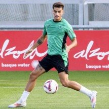 Nico Williams durante treinamento do Athletic Bilbao -  (crédito: Foto: Divulgação/Atletico Bilbao)