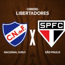 Nacional-URU e São Paulo duelam pelas oitavas de final da Libertadores -  (crédito: Foto: Arte/Jogada10)