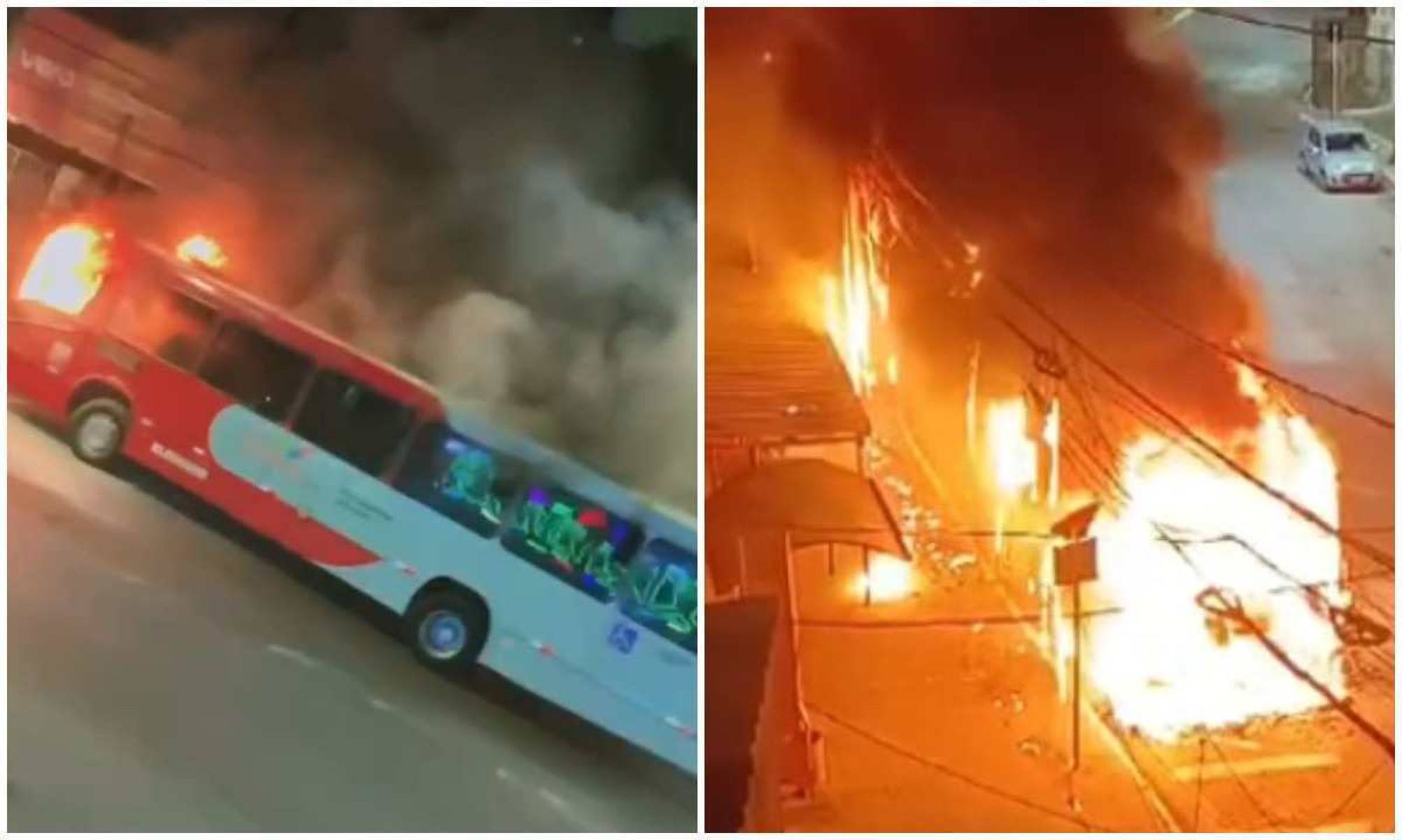 Grande BH: ônibus é destruído em incêndio, que pode ter sido criminoso