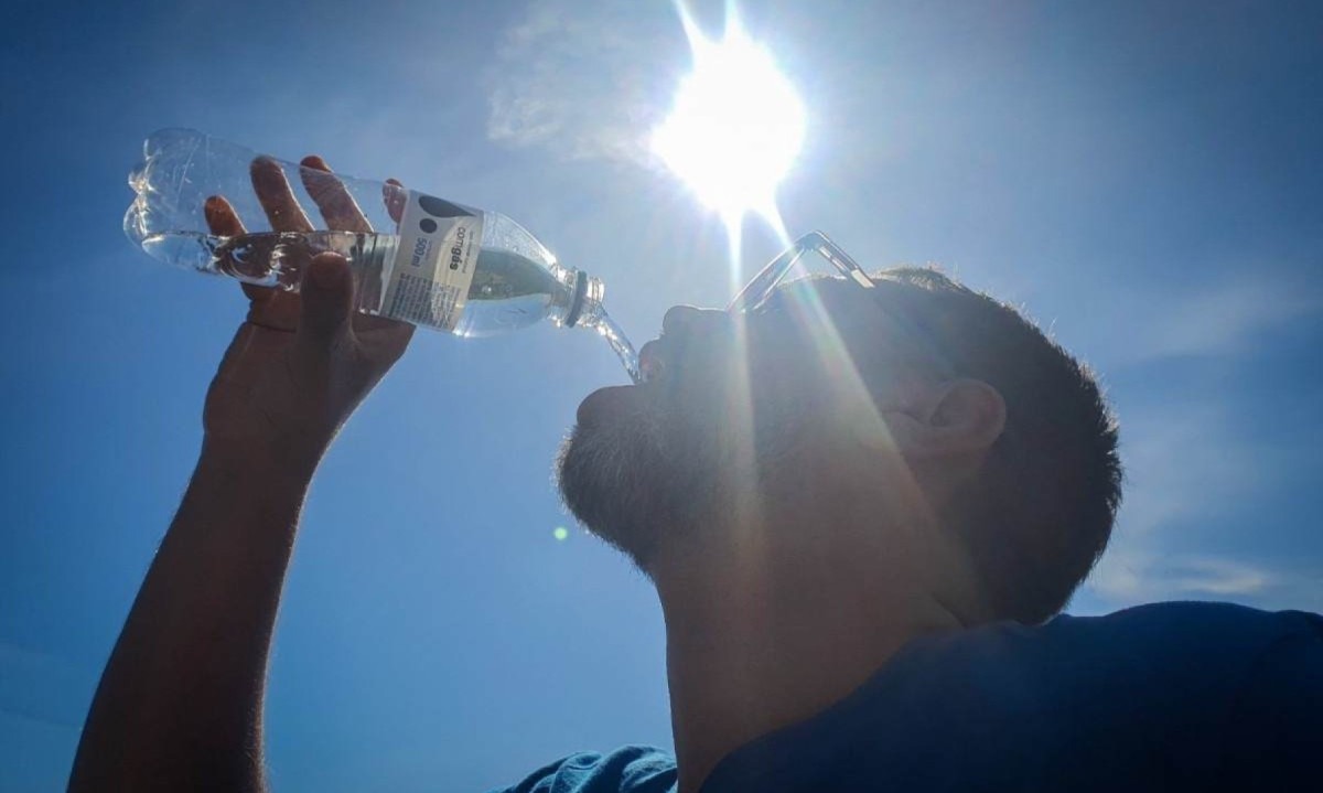 Além da onda de calor em MG, o tempo seco também prevalece -  (crédito: Leandro Couri/EM/D.A. Press)