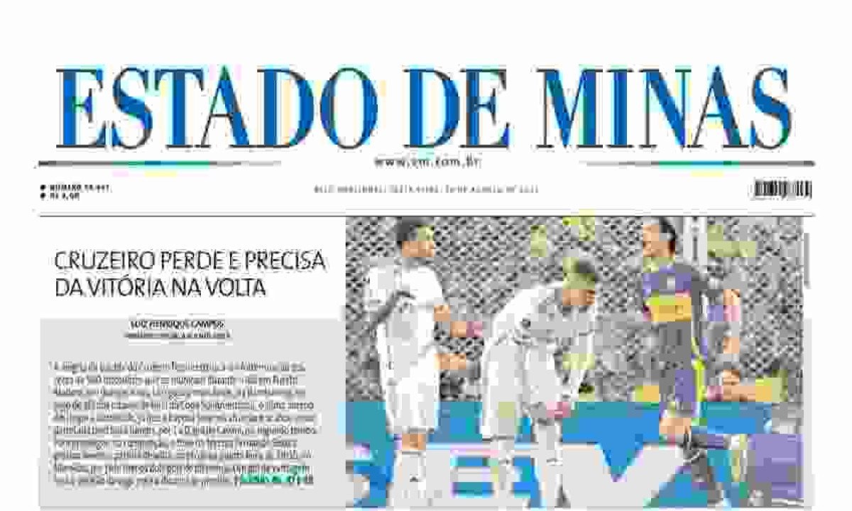 ESTADO DE MINAS -  (crédito: CAPA DO ESTADO DE MINAS)