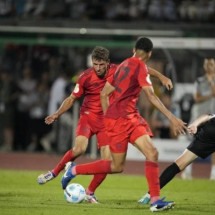 Thomas Müller finaliza para fazer o primeiro gol do Bayern sobre o Ulm, pela Copa da Alemanha -  (crédito: Foto:  Divulgação/Bayern)