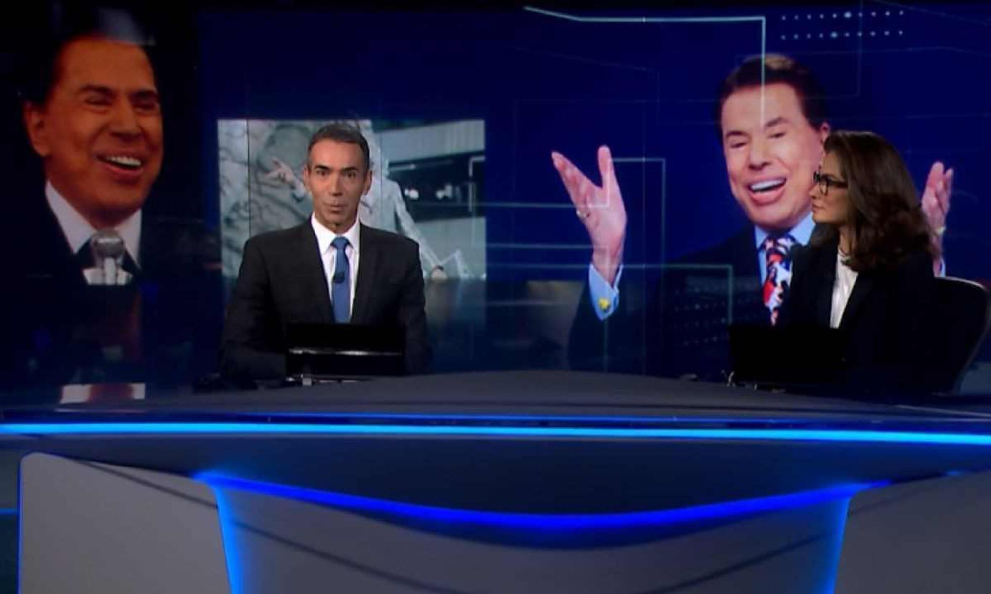 Silvio Santos ganha todas as manchetes do Jornal Nacional