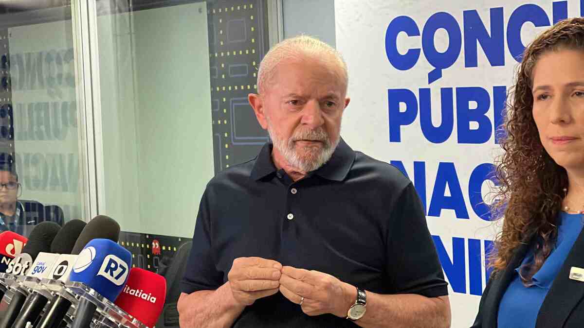 Lula participou de entrevista coletiva neste domingo -  (crédito: Cadu Ibarra/CB/D.A Press)