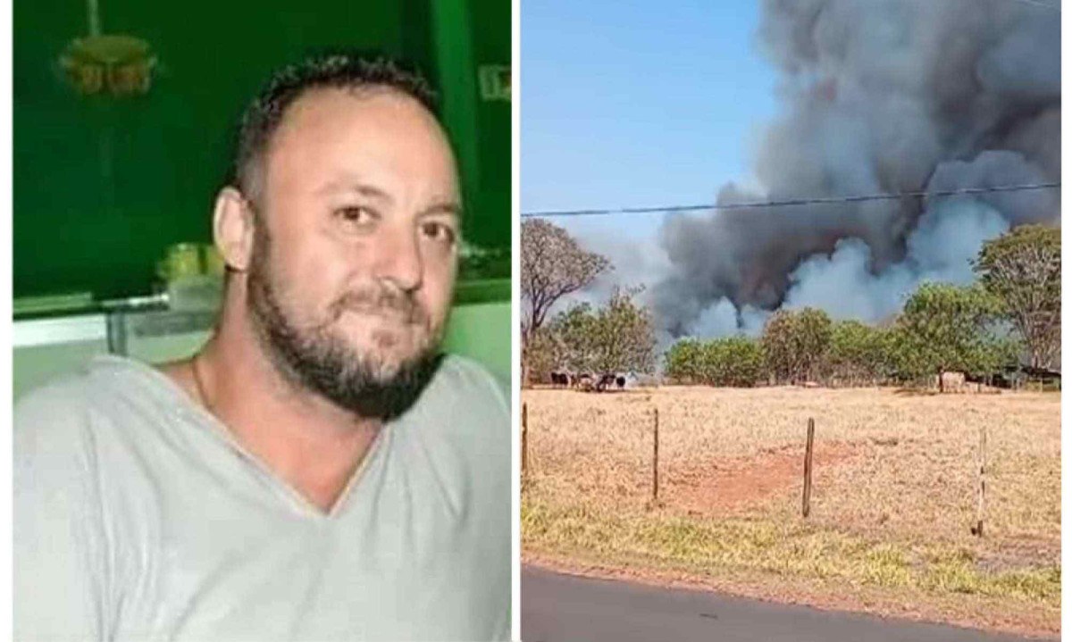 Farmacêutico morre ao tentar combater incêndio ao lado do irmão -  (crédito: Rede de Noticias)