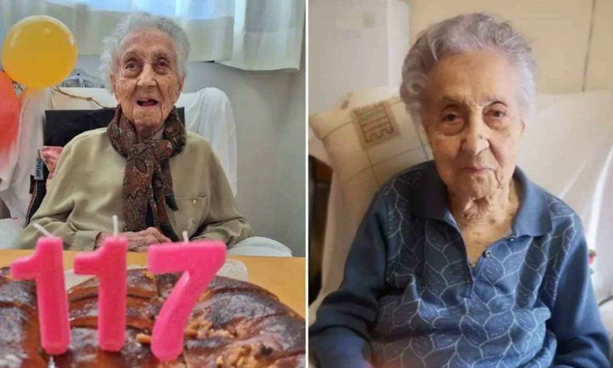 Morreu, nesta terça-feira (20/8), a espanhola María Branyas Morera, aos 117 anos -  (crédito: Divulgação/Guinness World Records)