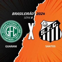 Guarani e Santos fazem duelo paulista na Série B -  (crédito: Foto: Arte/Jogada10)