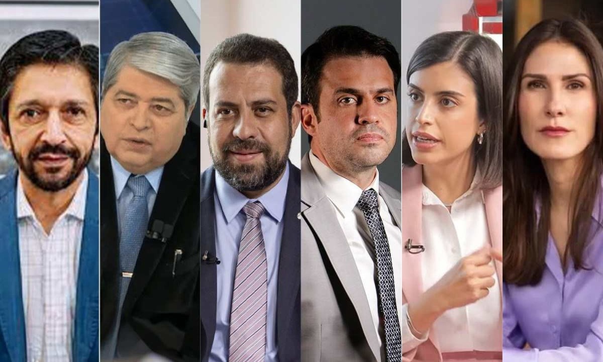 Candidatos à Prefeitura de SP -  (crédito: DIVULGAÇÃO)