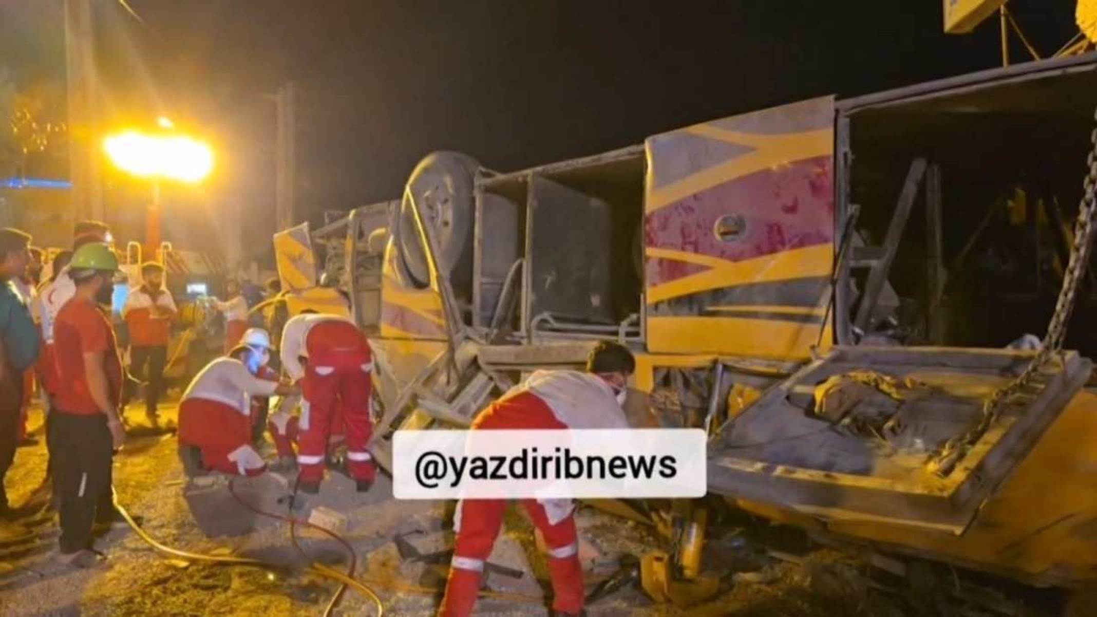 O acidente ocorreu na noite de terça-feira (20) -  (crédito: AFP PHOTO / HO / IRIB NEWS)