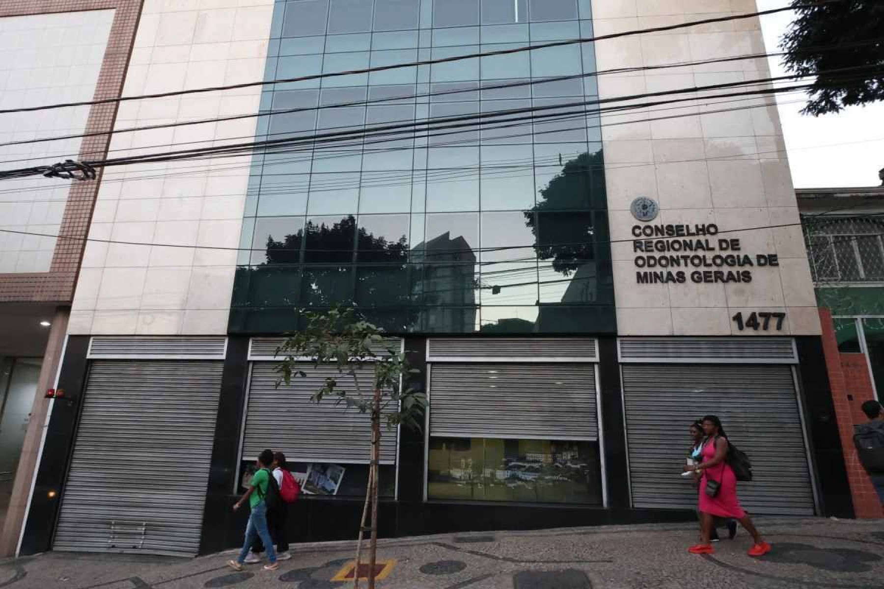 Fachada do Conselho Regional de Odontologia de Minas Gerais (CRO-MG), localizada no Bairro de Lourdes  -  (crédito: Marcos Vieira / EM / D.A Press)