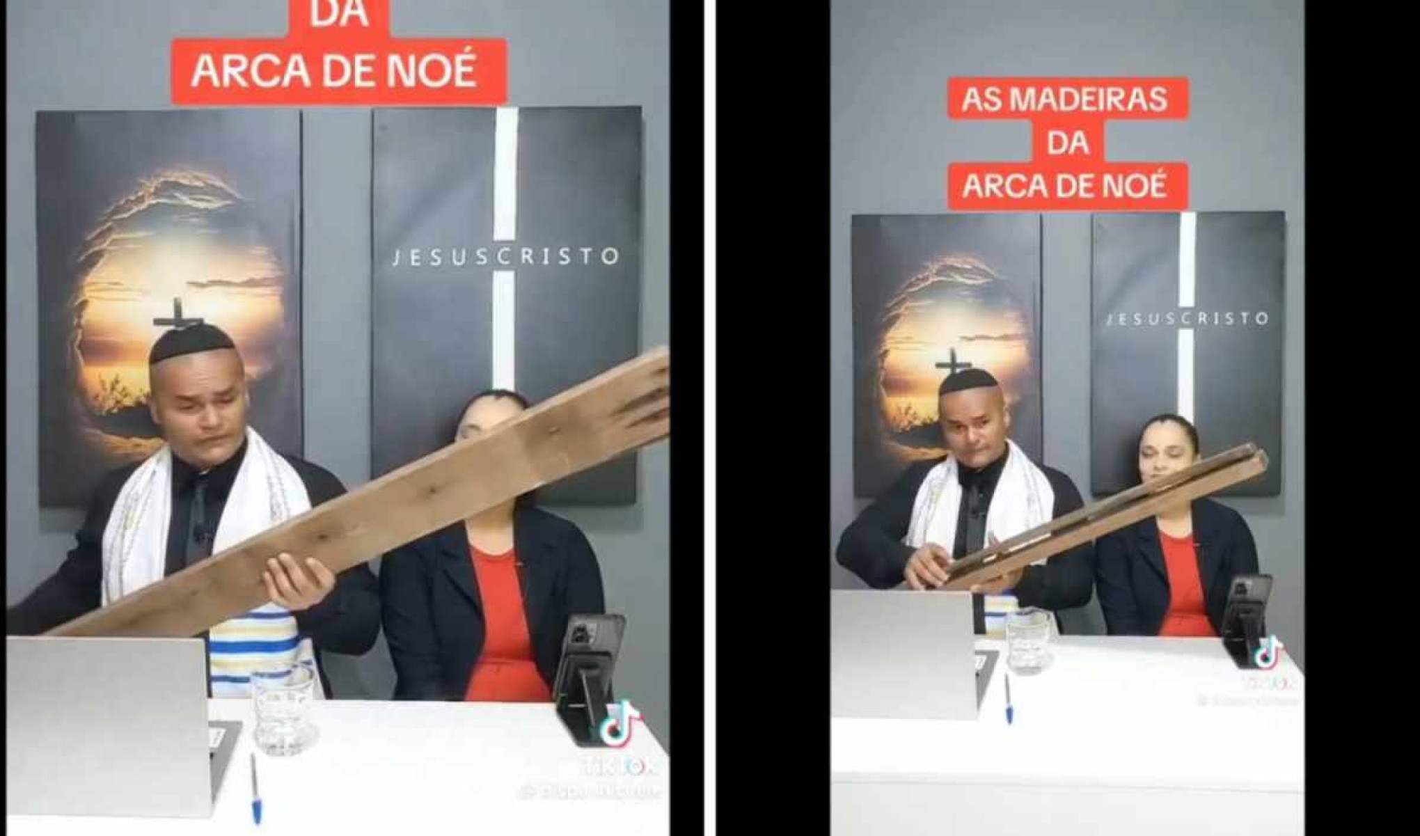 Pastor inova e vende ‘tábua da Arca de Noé’ para fiéis