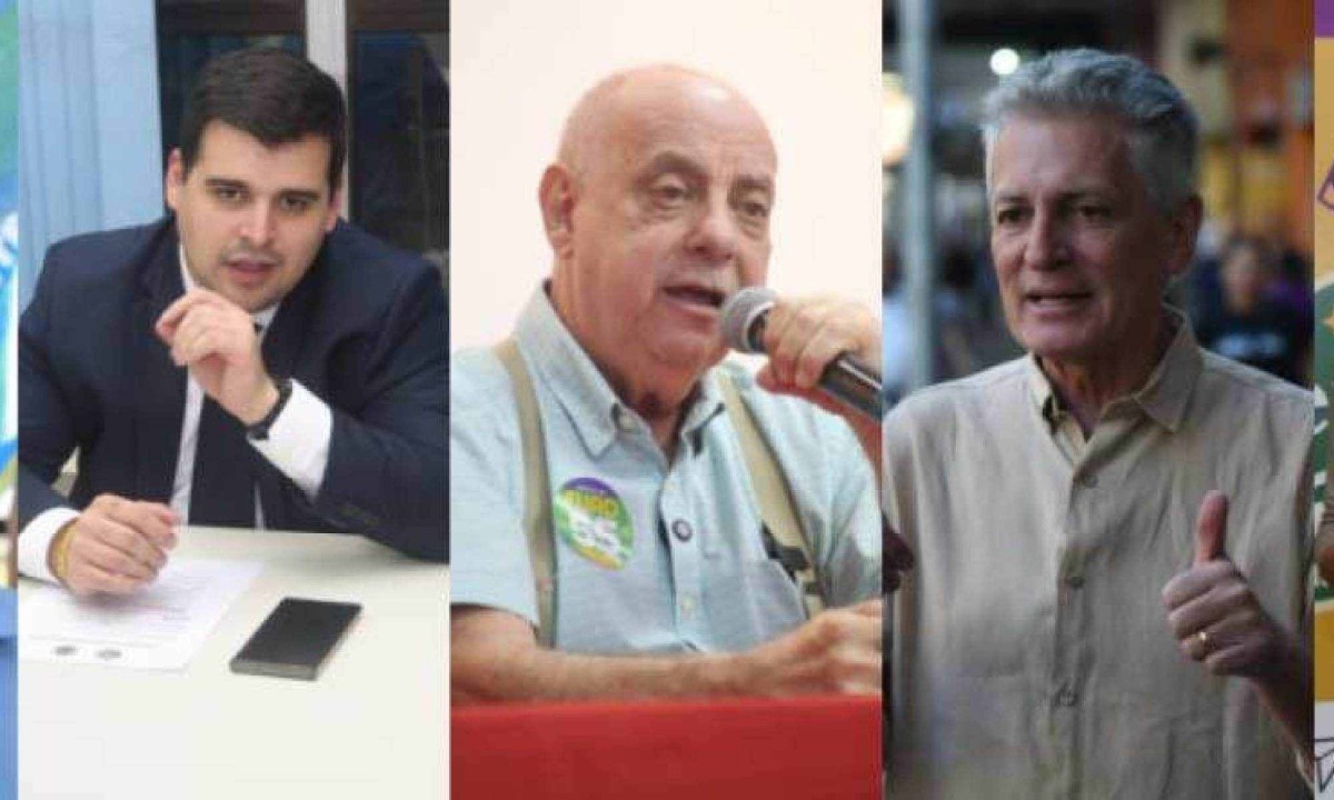 Apresentador e deputado estadual Mauro Tramonte lidera pesquisa para prefeitura de BH -  (crédito: Edesio Ferreira-Marcos Vieira- Marcos Vieira-Gladyston Rodrigues-Gladyston Rodrigues/EM/D.A. Press)