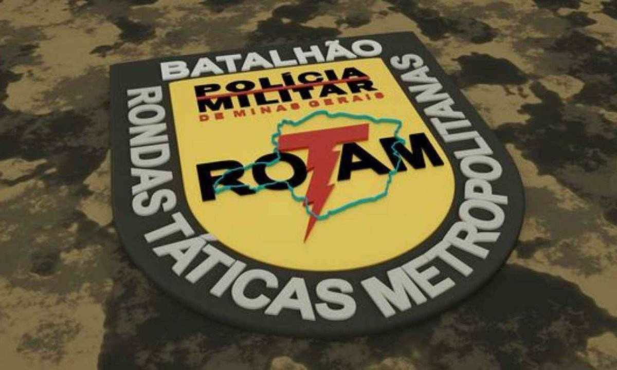 Batalhão Rotam fazia patrulhamento contra tráfico de drogas e roubo de carros -  (crédito: PMMG)