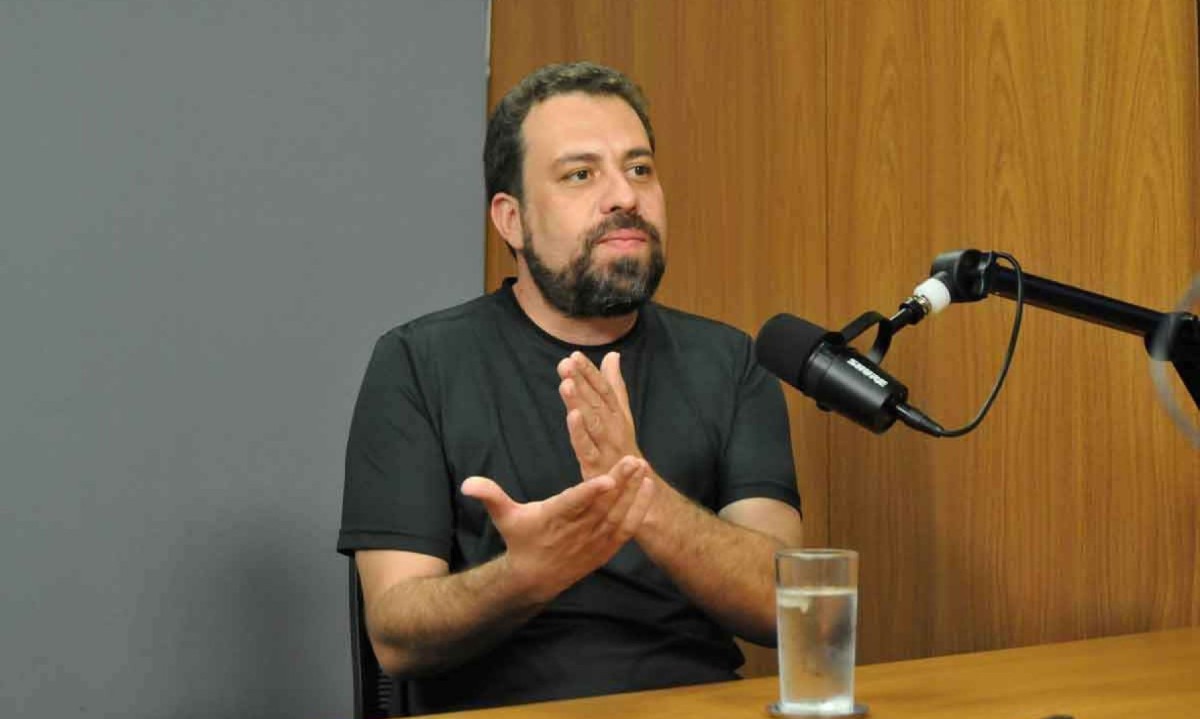 Guilherme Boulos (Psol), candidato &agrave; Prefeitura de S&atilde;o Paulo -  (crédito: GLADYSTON RODRIGUES/EM/D.A PRESS)