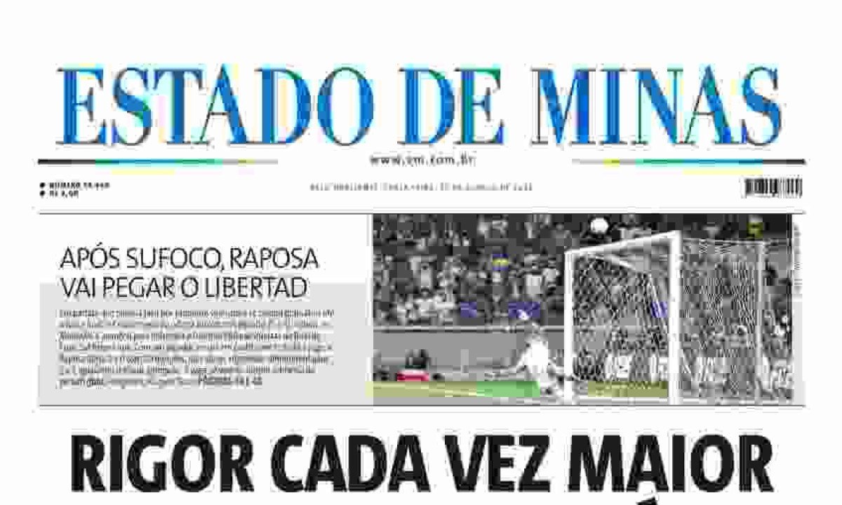  ESTADO DE MINAS -  (crédito: CAPA DO ESTADO DE MINAS)