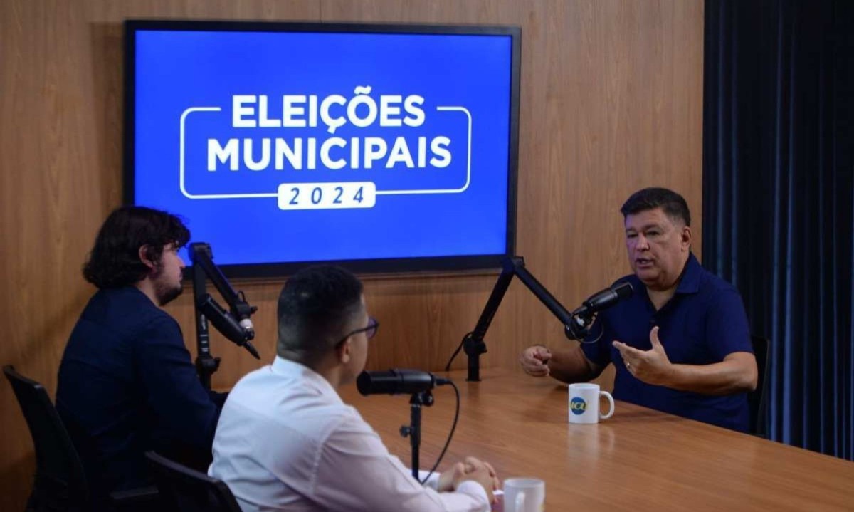 Carlos Viana foi o quinto entrevistado na série de sabatinas do Estado de Minas com candidatos à Prefeitura de BH -  (crédito: Tulio Santos/EM/D.A. Press)