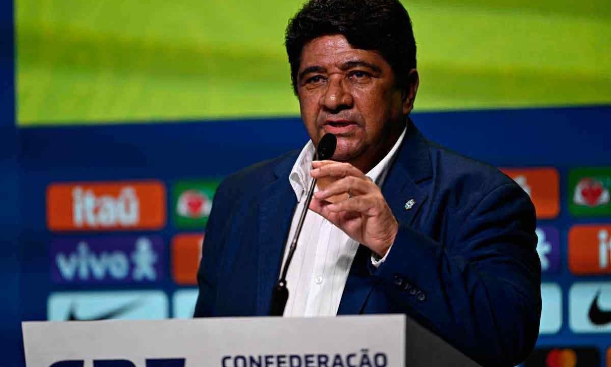 Ednaldo Rodrigues, presidente da CBF -  (crédito: MAURO PIMENTEL / AFP – 10/5/24)