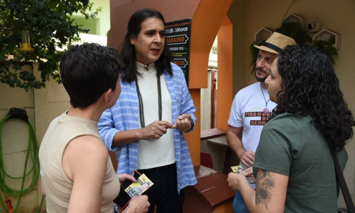 Em almoço vegano, Duda promete criar pasta de combate a fome
 -  (crédito: Gladyston Rodrigues/EM/D.A.Press)