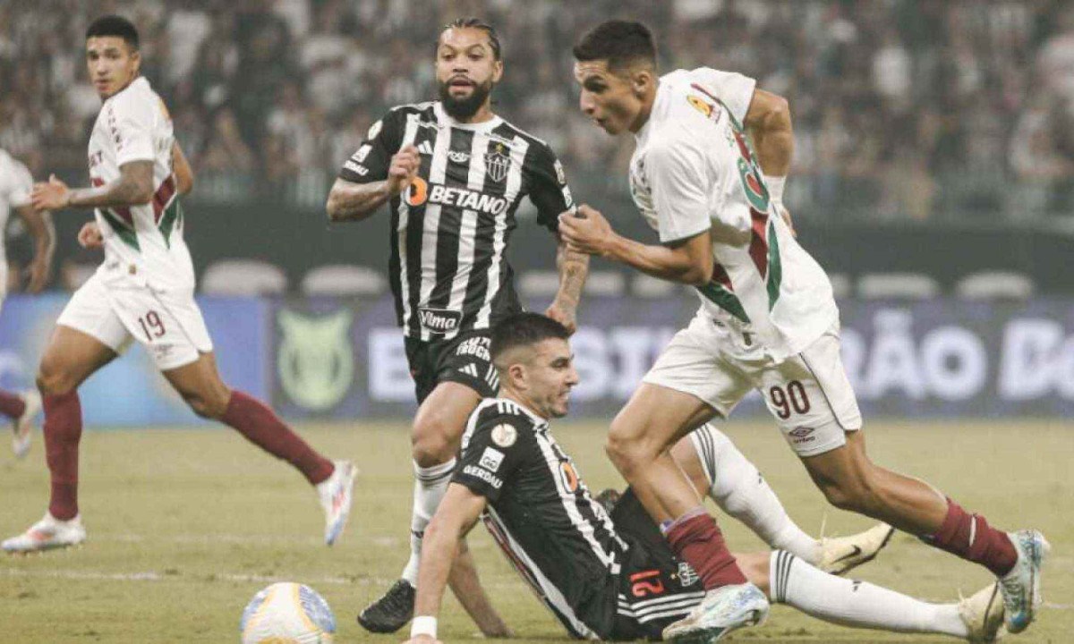 Lance do gol de Kevin Serna para o Fluminense diante do Atlético
- (crédito: Marcelo Gonçalves/Fluminense)