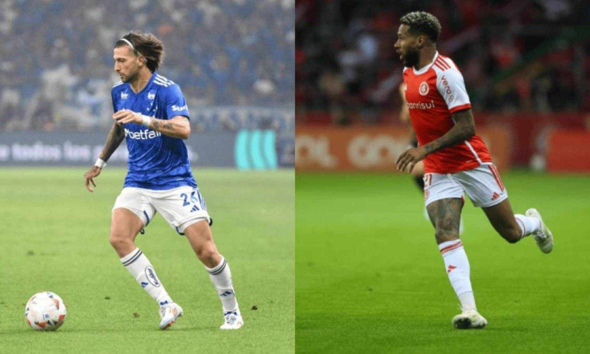 Cruzeiro e Internacional se enfrentam neste domingo, pela 24ª rodada do Brasileiro
 -  (crédito: Ramon Lisboa/EM/D.A Press; Ricardo Duarte/Internacional)