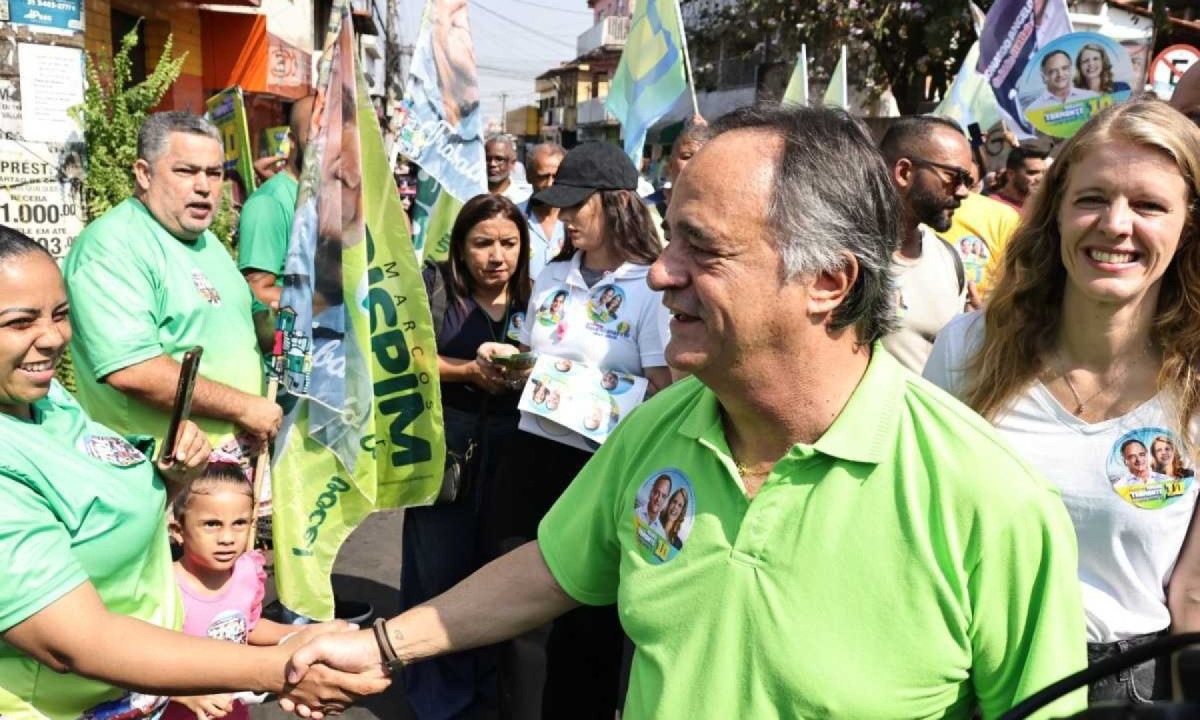 Mauro Tramonte visitou o Alto Vera Cruz e o Taquaril na manhã deste domingo (25/8) -  (crédito: Divulgação/Campanha Mauro Tramonte)