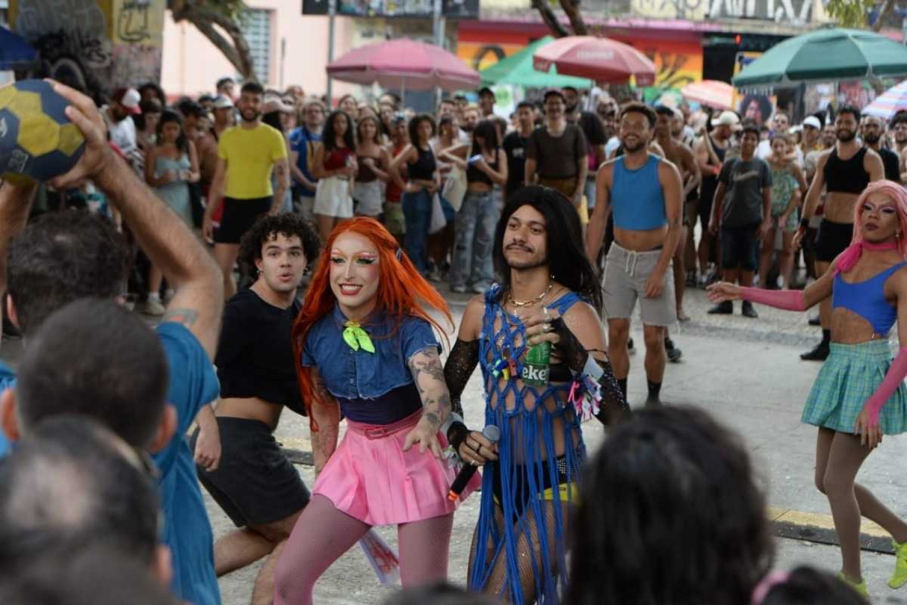  Gaymada realizado na parte de baixo do viaduto Santa Tereza, em BH 